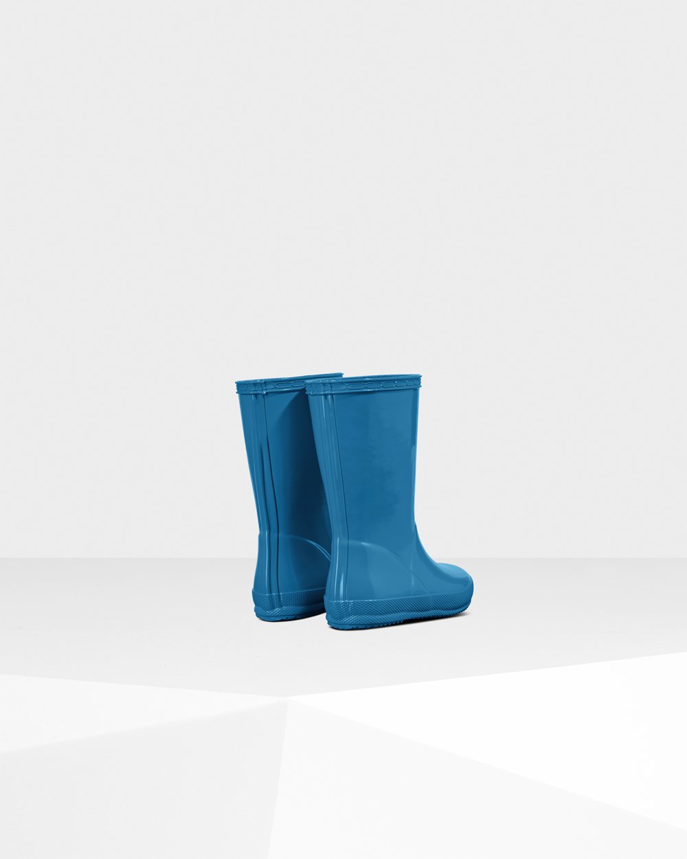 Botas De Agua Hunter Niños Azules Original First Classic Gloss 461792-KDA